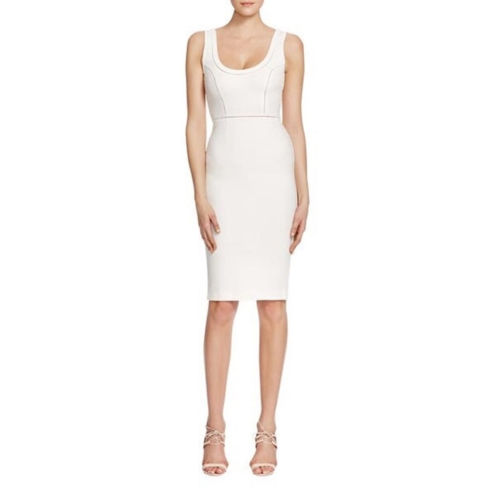 French Connection Midi Pencil Cream/ White Dress